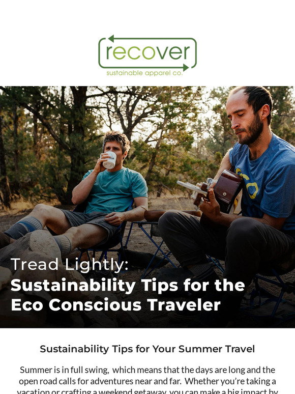 Recover: Travel with a Greener Footprint | Milled