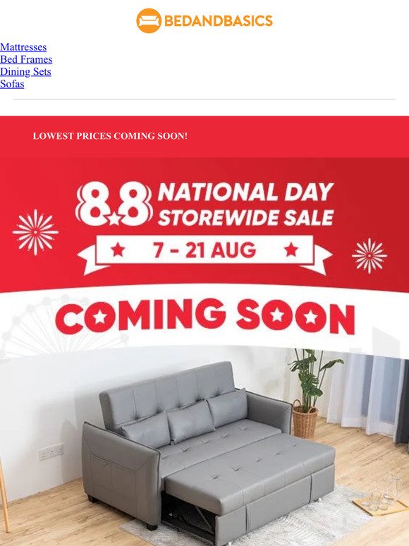 National Day Furniture Sale Starts Soon!