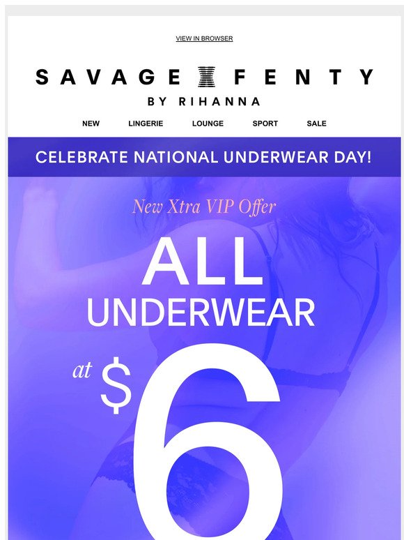 Happy National Lingerie Day! Here's 60% OFF. - Savage X Fenty