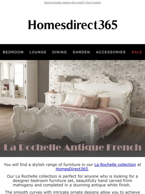 ❕ TREAT YOURSELF TO LA ROCHELLE BEDROOM FURNITURE IN THE SALE ❗