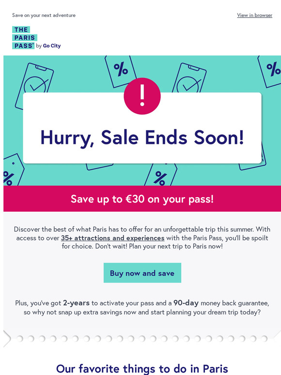 Don't let this offer slip away, ends tomorrow!