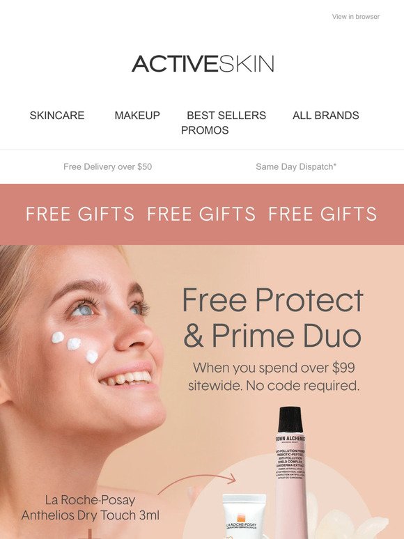 Open to claim your FREE Protect & Prime Duo | Today Only! 😍