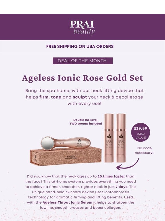 Deal of the Month: $29 Neck Lifting Device & TWO Serums ✨