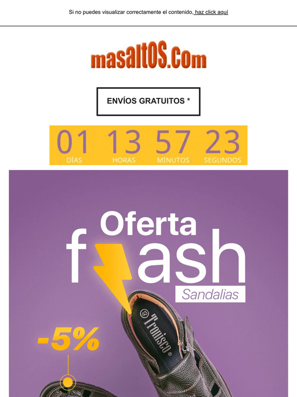 Primera oferta flash del mes de agosto