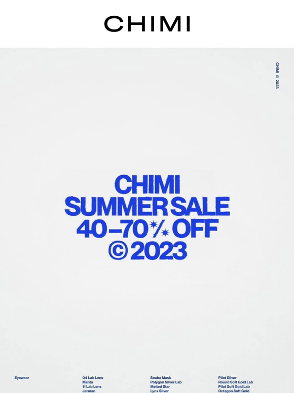 Summer Sale • 40-70% Off