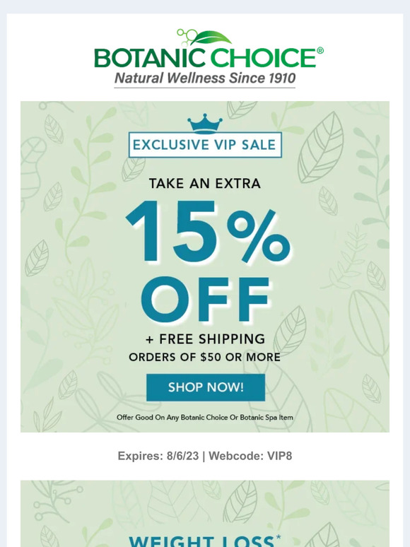 Your VIP coupon ends today!