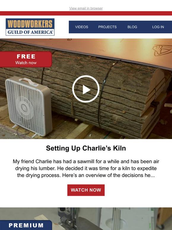 Woodworkers Guild of America Setting Up a Kiln Milled