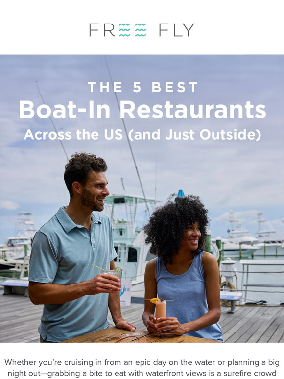 Cold drinks. Live music. Boat access.