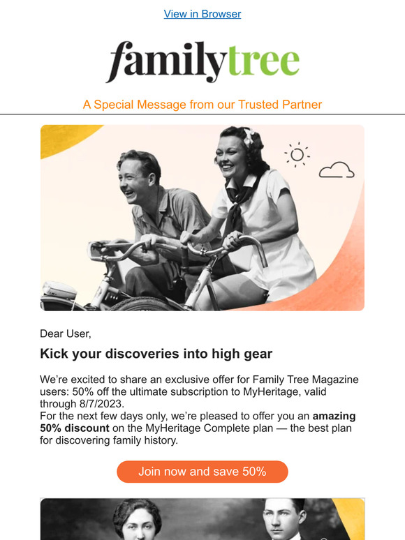 Family Tree Magazine ⏰ LAST CHANCE! Exclusive 50 discount for Family