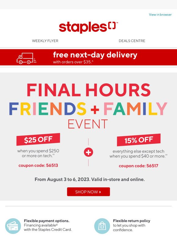 Staples Canada automates email promotions