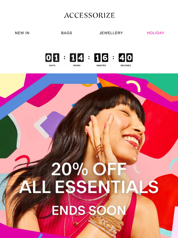 Ending soon: 20% off all essentials