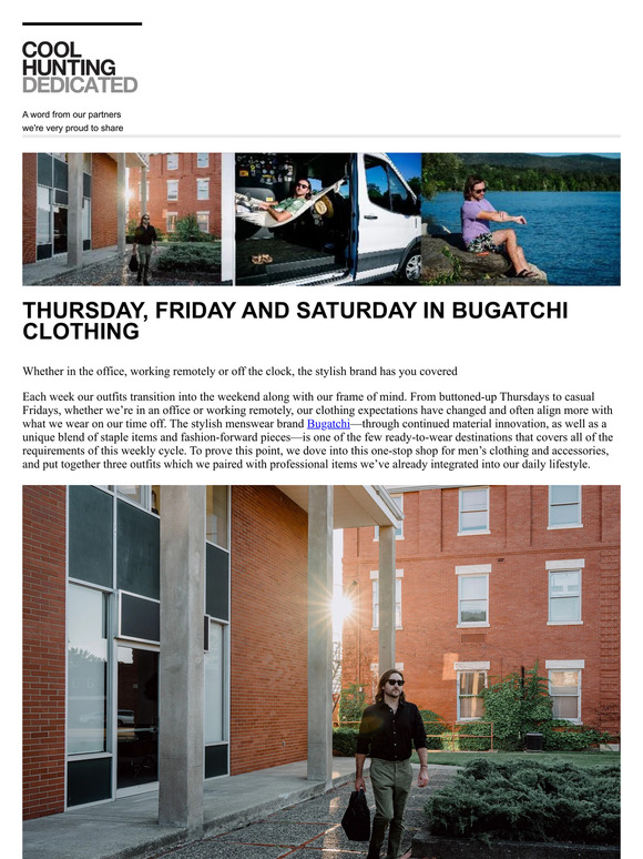 Dedicated: Thursday, Friday and Saturday in Bugatchi