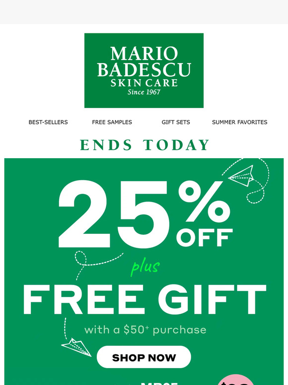 25% Off All Skincare + FREE Back to School Surprise