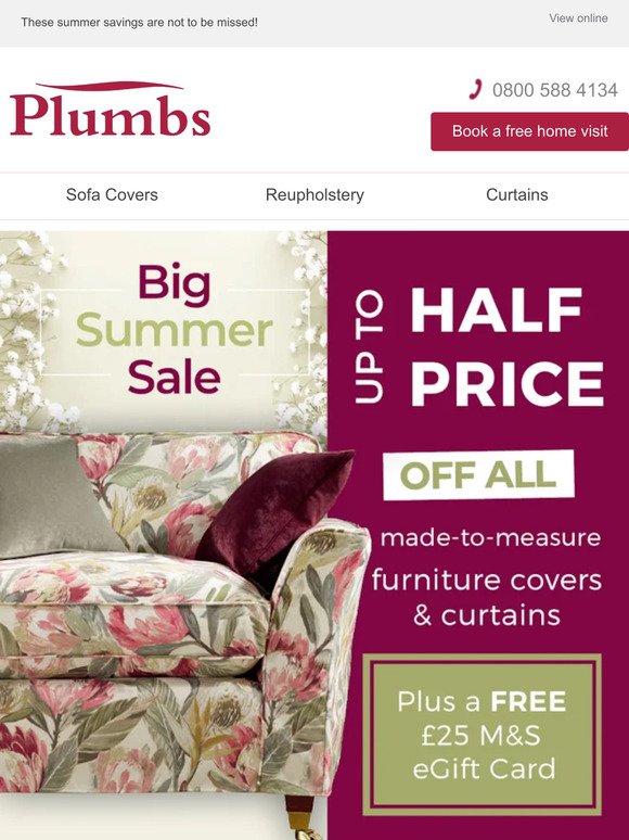 Make amazing savings in our Big Summer Sale!