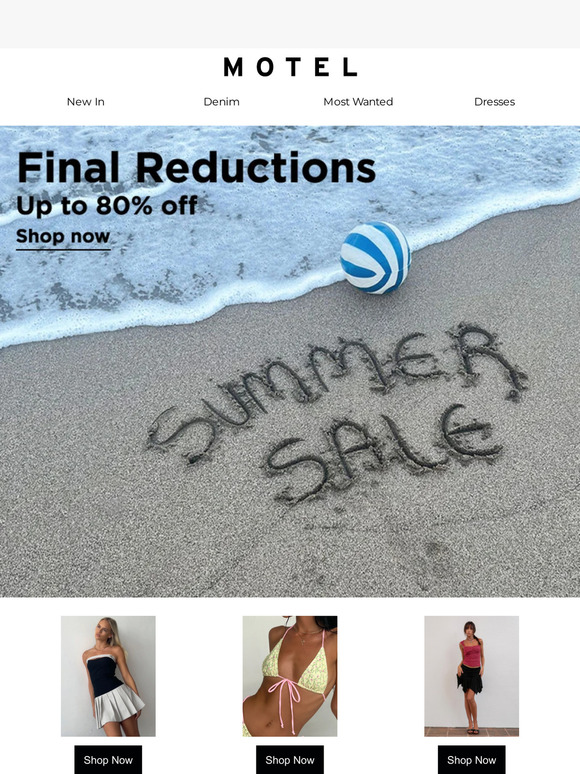 Last day of Summer Sale