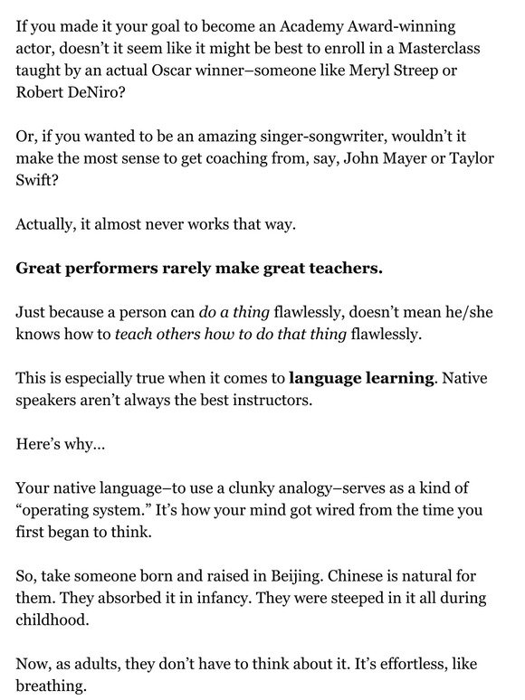 Why learning Chinese from a non-native is better