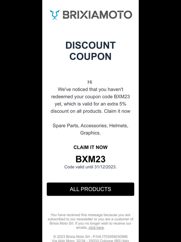 You Haven't Redeemed Your Coupon Yet!