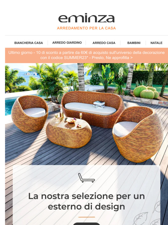 Vuoi dei mobili da giardino di design?
