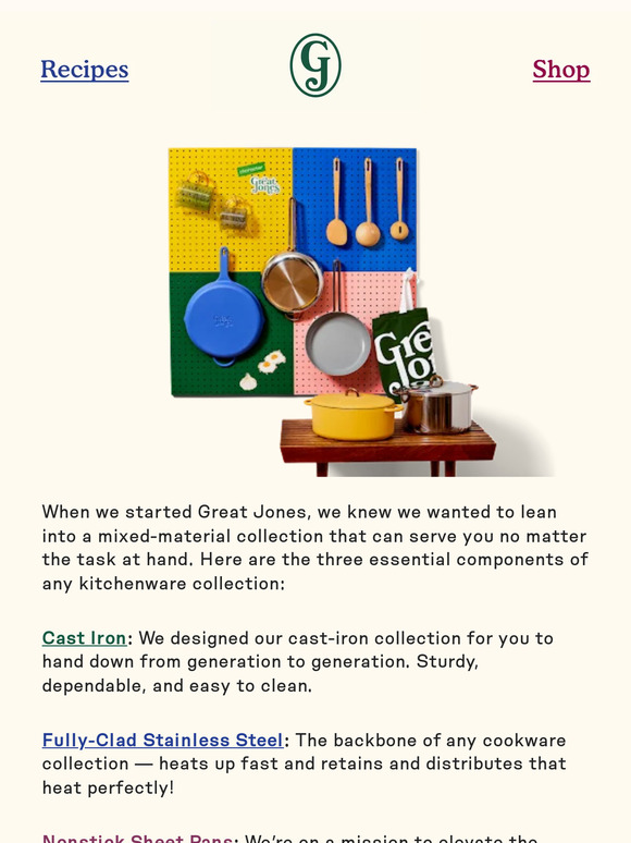 Great Jones Your forever kitchenware Milled