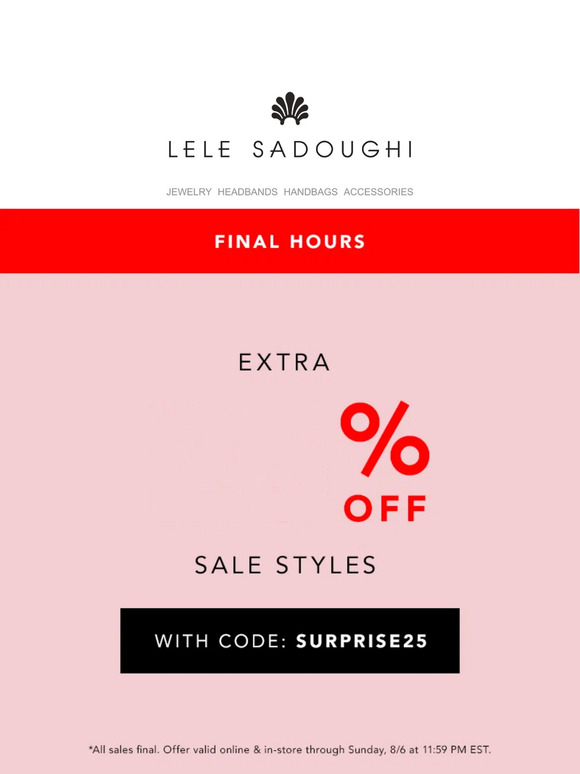 Final hours | 25% OFF