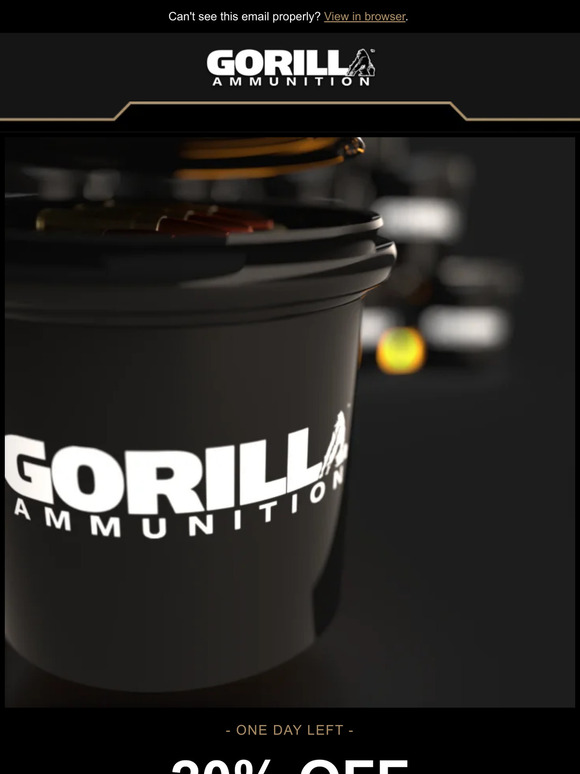 Gorilla Ammunition - RTIC 30 oz Tumbler