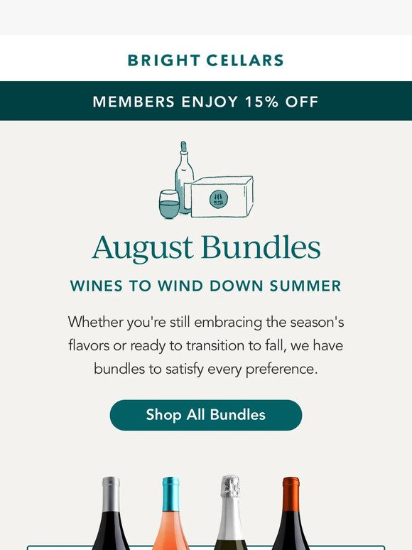 Your August Bundles Are Here 🍷