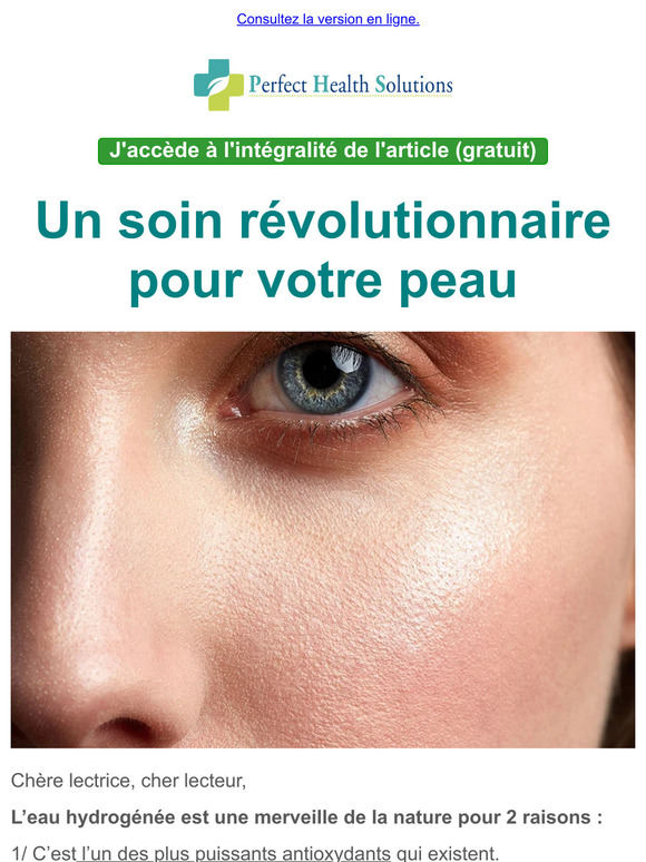 Un soin révolutionnaire pour votre peau