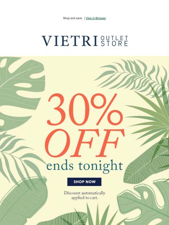 Sale ends TONIGHT.