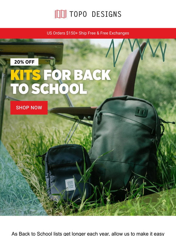 Topo Designs: Back to School made simple. | Milled