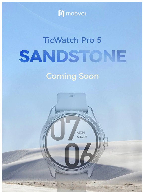 🎉 New Color of TicWatch Pro 5 & Win It for FREE  🎁