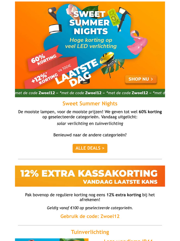 Laatste dag: gebruik de code voor -12%