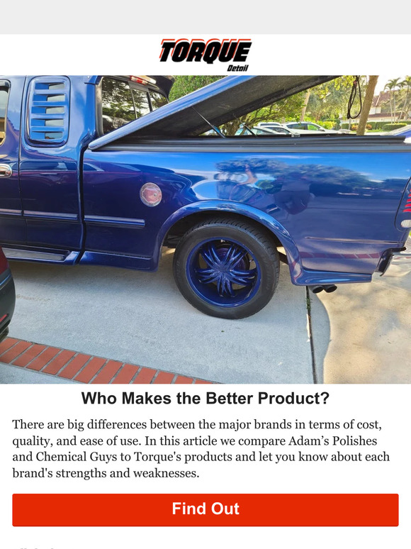 Torque Detail REVIEWED Adam's Polishes vs. Chemical Guys vs. Torque