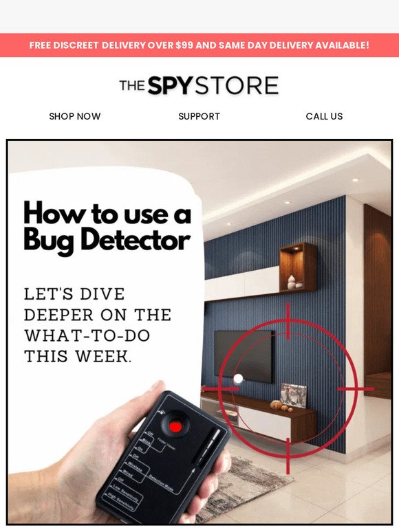 🔍Safeguarding your privacy: Learn how to use bug detectors.