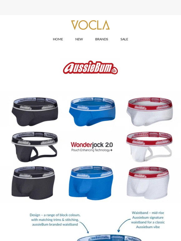Vocla VOCLA: Aussiebum WonderJock 2.0๐ฉฒ | Milled