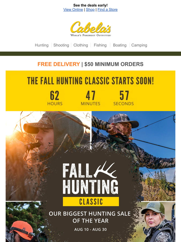 Cabelas: Sneak Peek: Fall Hunting Classic | Milled