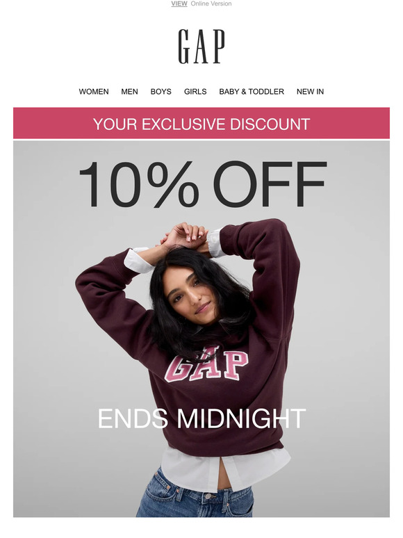 Last chance for 10% off!