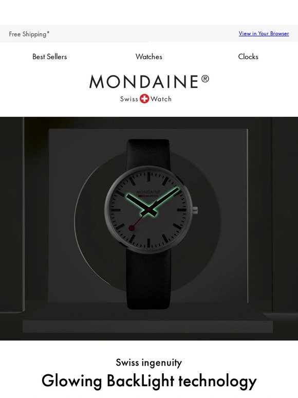 Glow into the Night with Mondaine BackLight