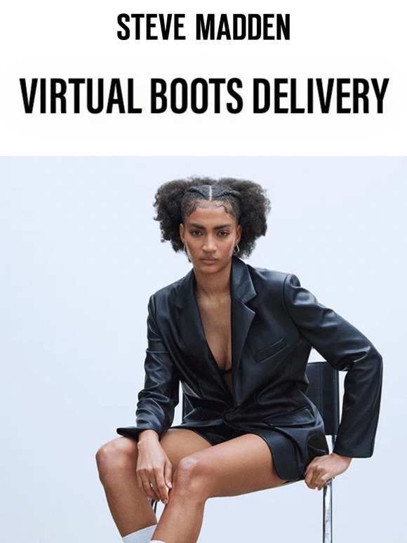 Steve Madden Virtual Boots Delivery Milled