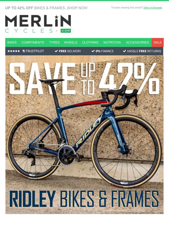 Deal Of The Week, Ridley Bikes & Frames