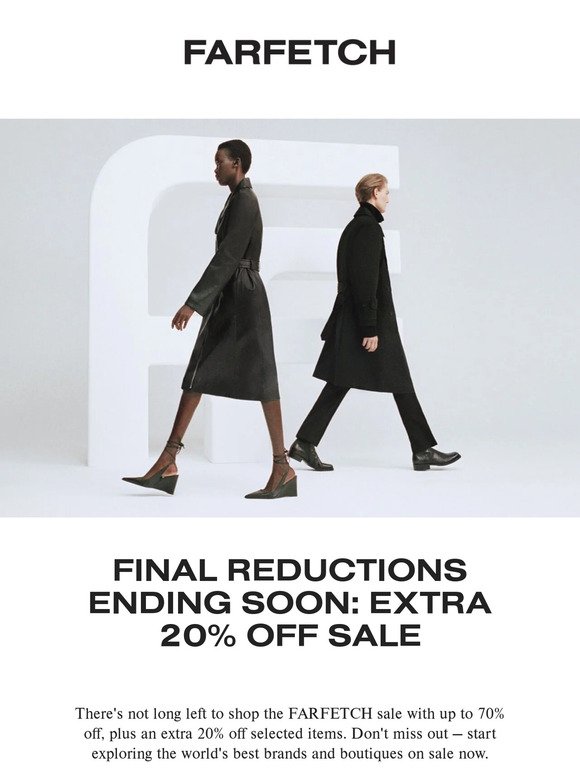 Final hours: extra 20% off sale