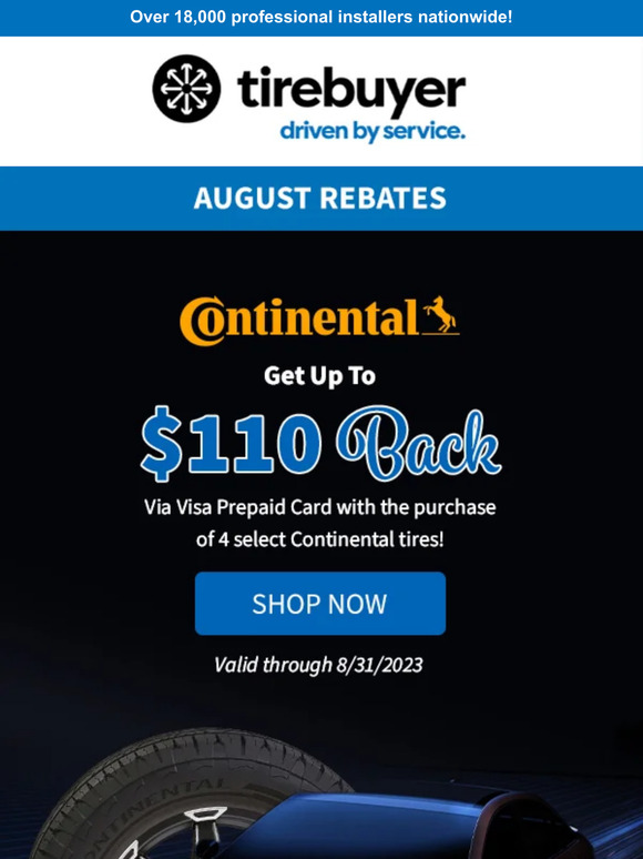August Rebates 💸Get Up To $110 Back