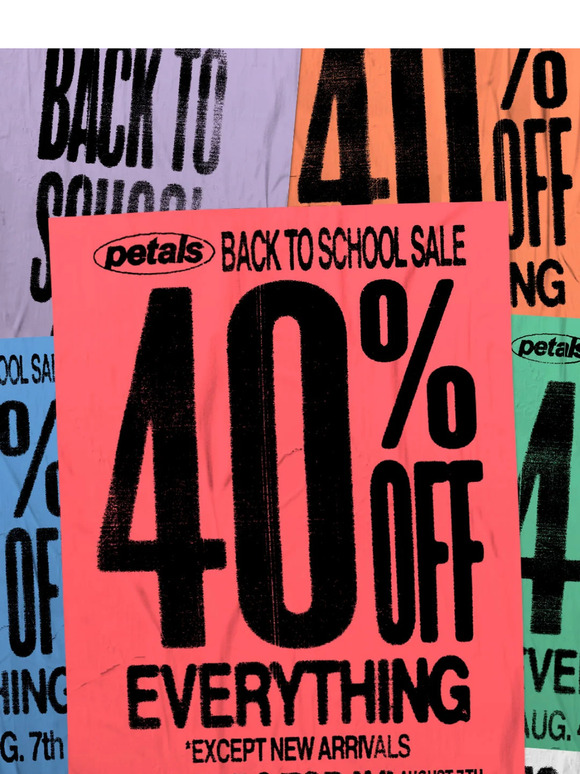 ⌛ Final hours: 40% off Back to School Sale