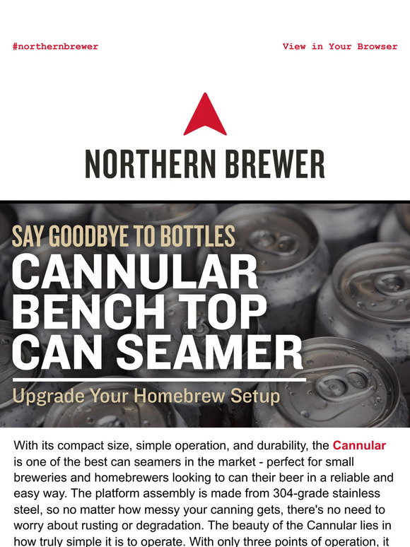 Northern Brewer: Cannular Can Seamer: A Simple Solution to Canning ...