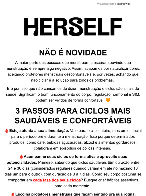 Mini guia pra ciclos mais saudáveis e confortáveis!