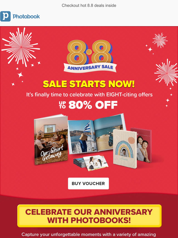 Bring on the EIGHTciting savings 🥳 🎉