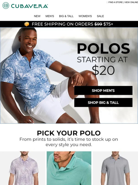 Polos From $20 - Right This Way 👉