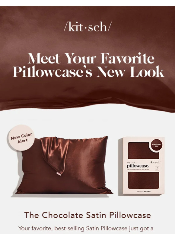 Chocolate Bliss for Your Beauty Rest: Introducing Our NEW Satin Pillowcase