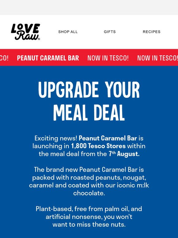 Now in Tesco: Peanut Caramel Bar 🎉