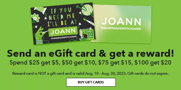 Joanniversary send a eGiftcard & get reward! Buy Gift Cards
