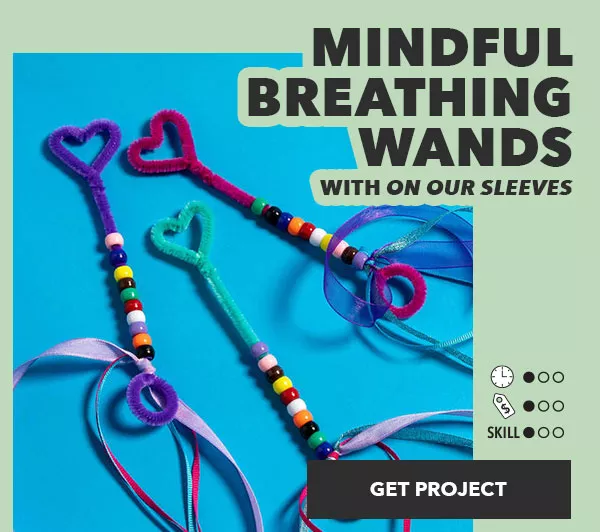 Mindful Breathing Wands with on our sleeves 1T 1M 1S